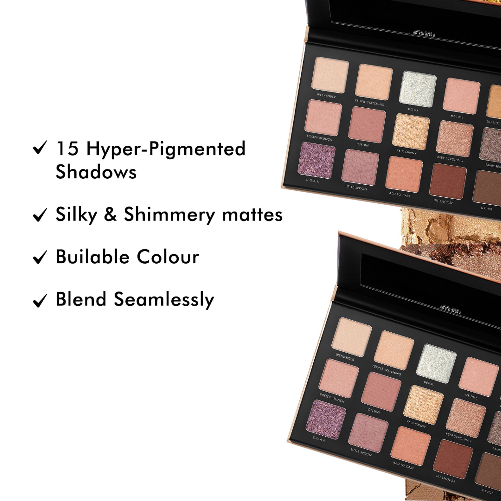 Milani Gilded Eyeshadow Palette - 120 Gilded Nude