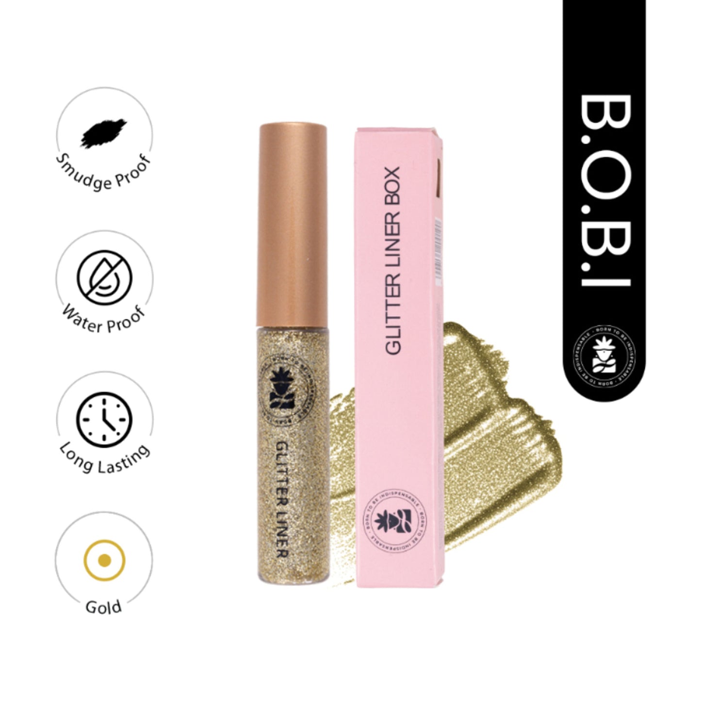 bobi Glitter Eyeliner - Gold
