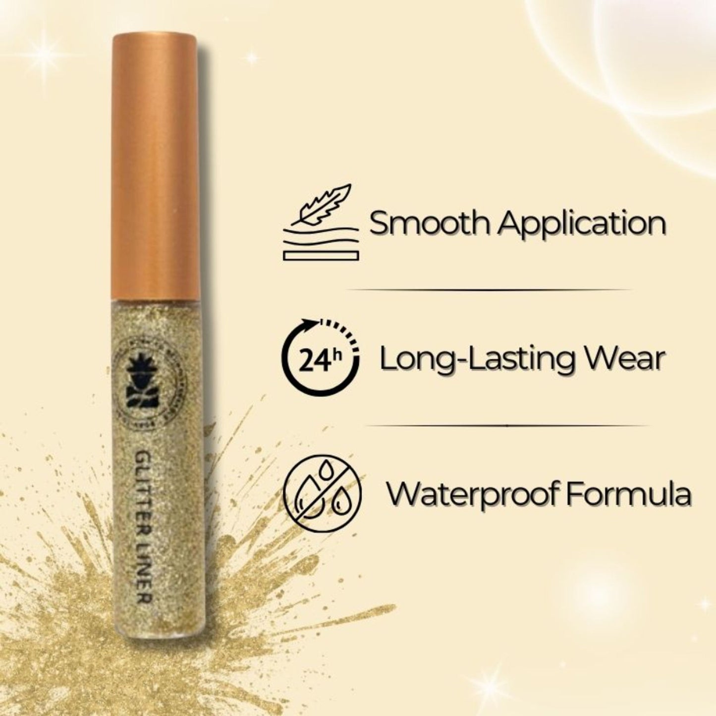 bobi Glitter Eyeliner - Gold