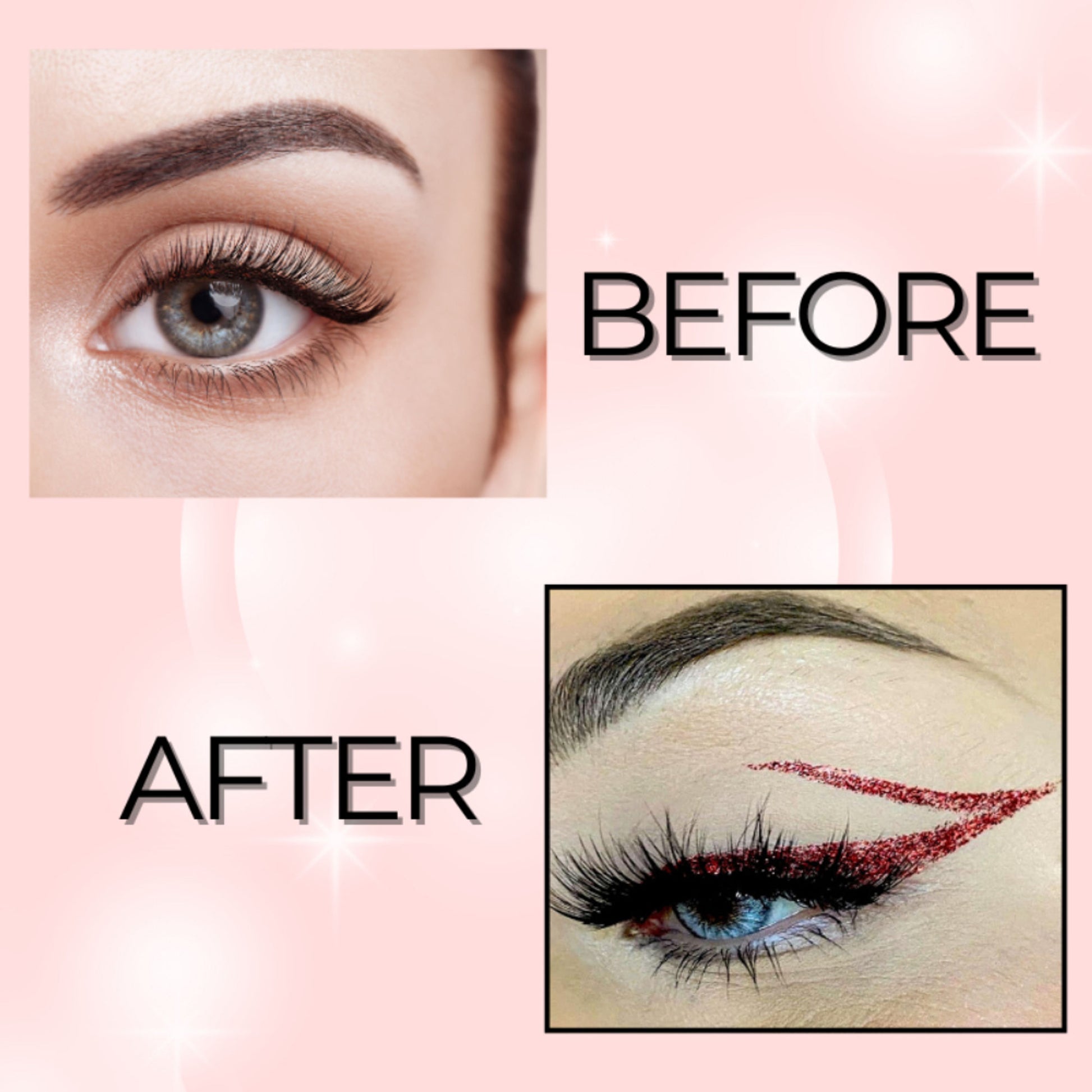 bobi Glitter Eyeliner - Red