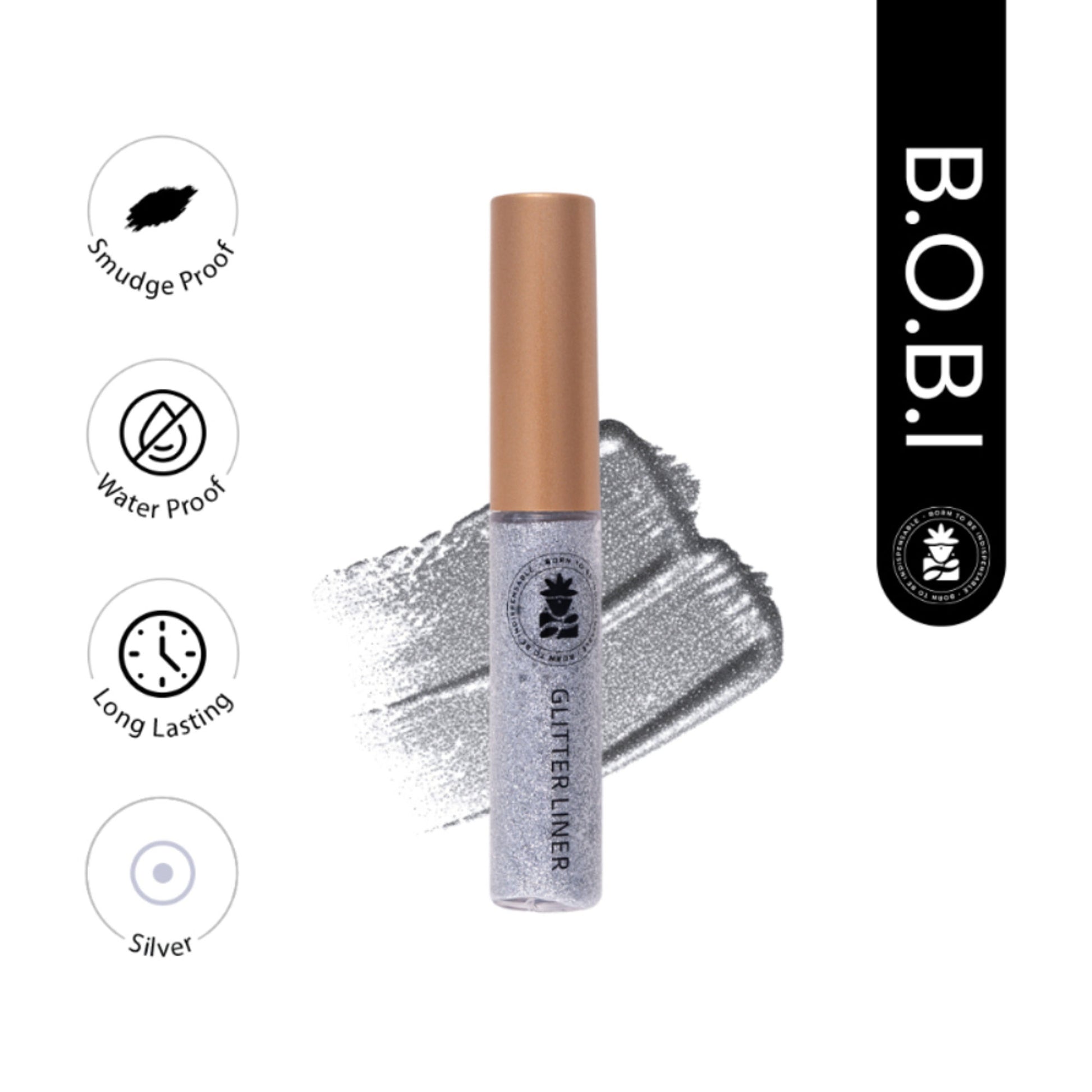 bobi Glitter Eyeliner - Silver