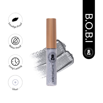 bobi Glitter Eyeliner - Silver