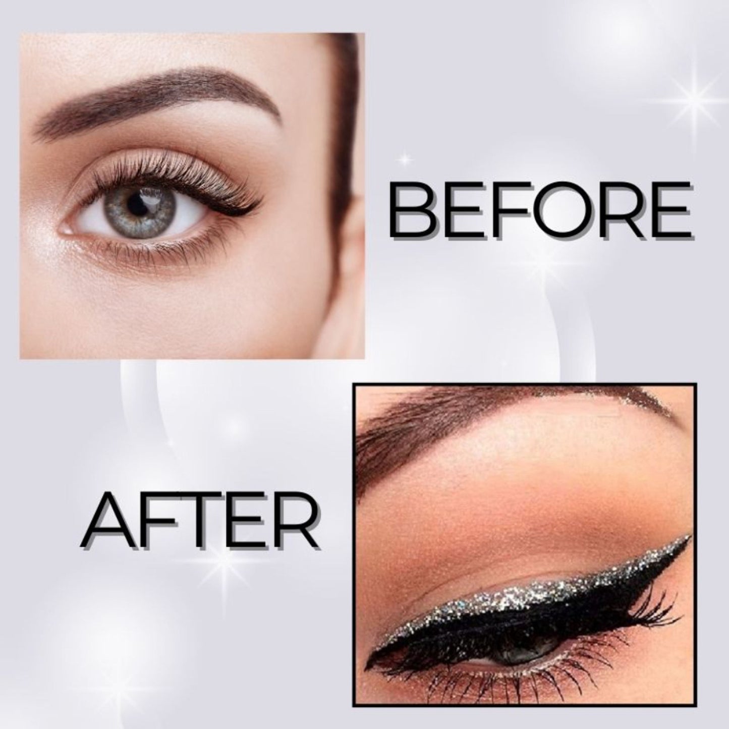 bobi Glitter Eyeliner - Silver