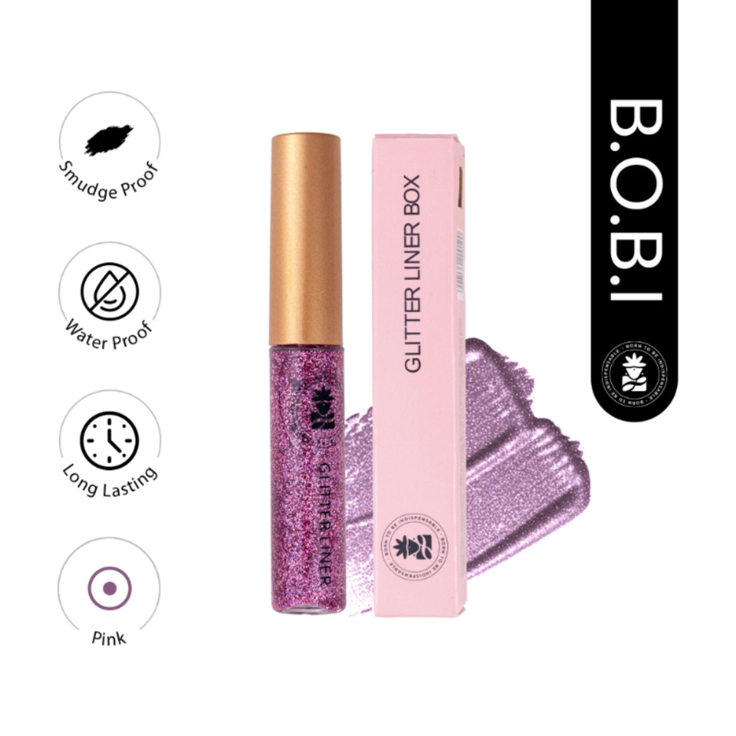 bobi Glitter Eyeliner - Pink