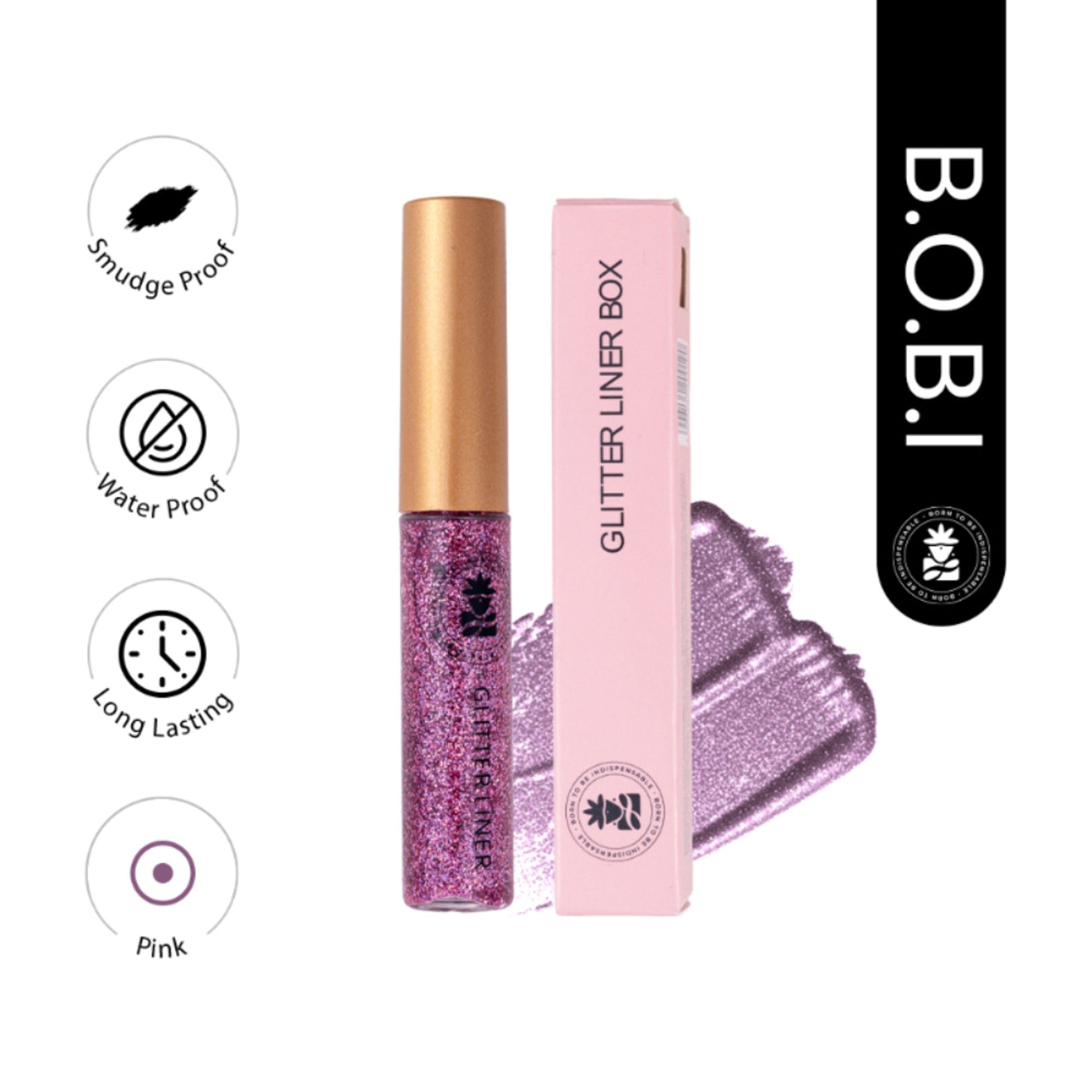 bobi Glitter Eyeliner - Pink