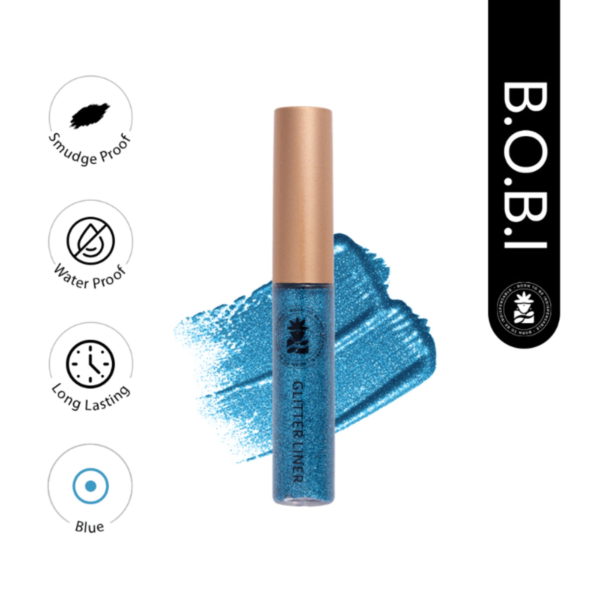 bobi Glitter Eyeliner - Blue