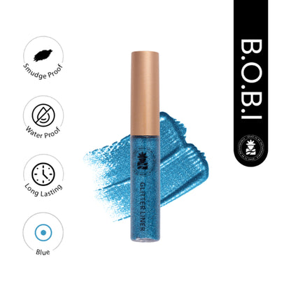 bobi Glitter Eyeliner - Blue