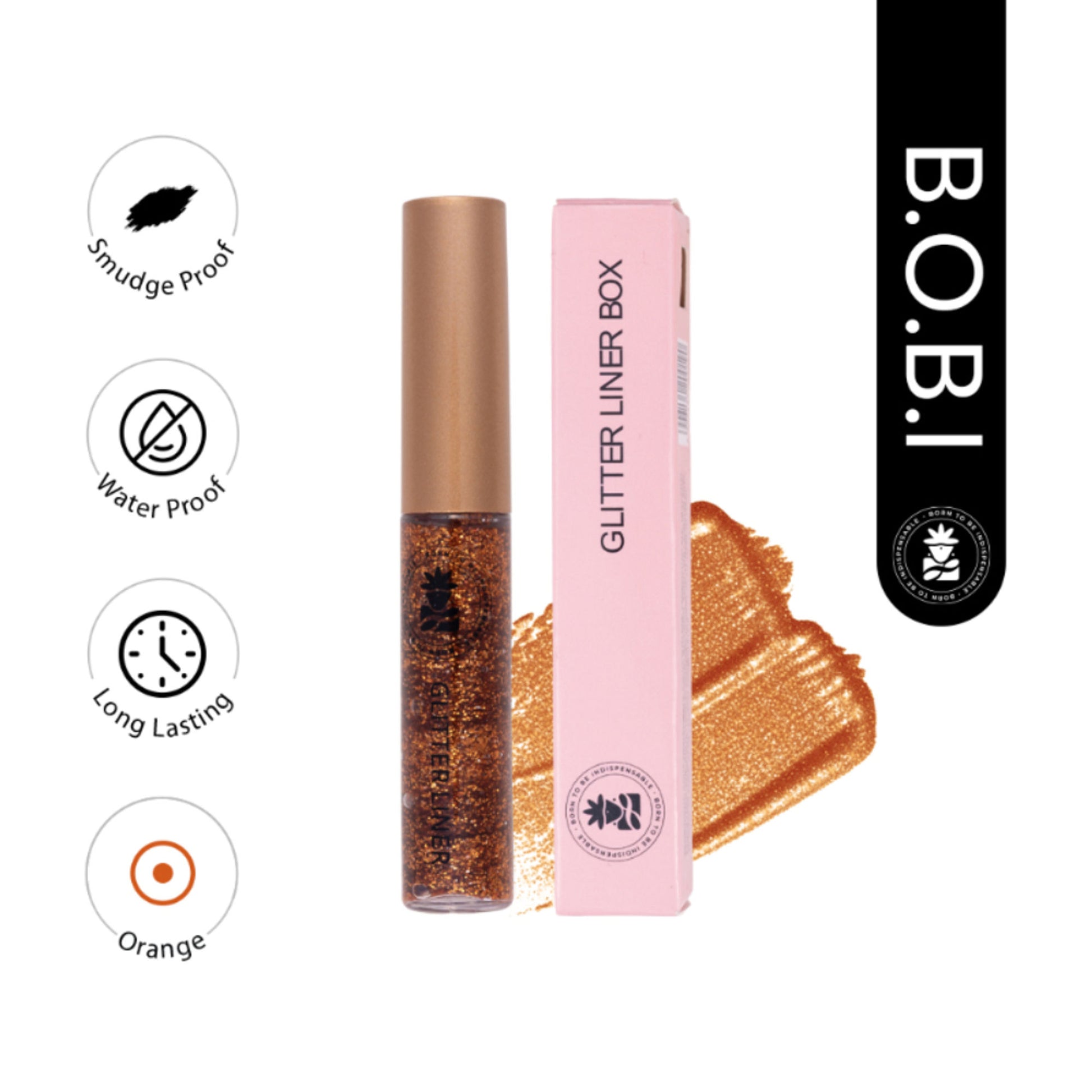 bobi Glitter Eyeliner - Orange