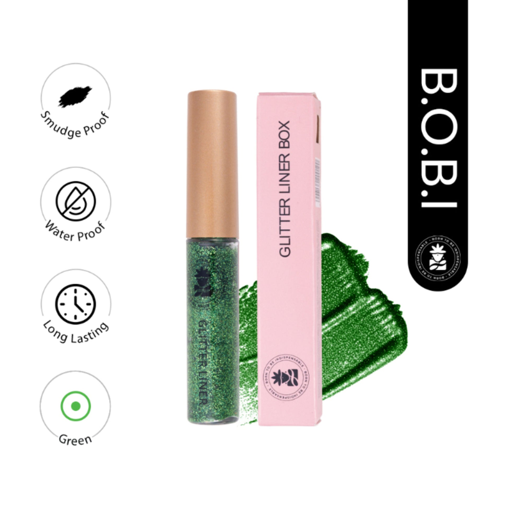 bobi Glitter Eyeliner - Green