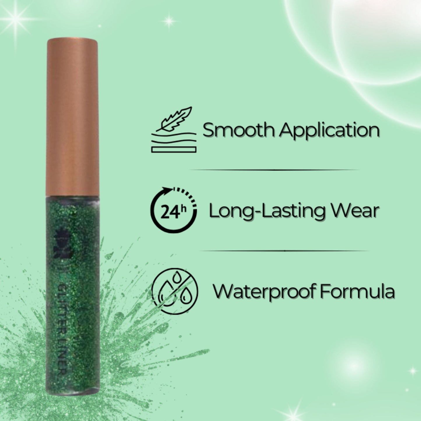 bobi Glitter Eyeliner - Green