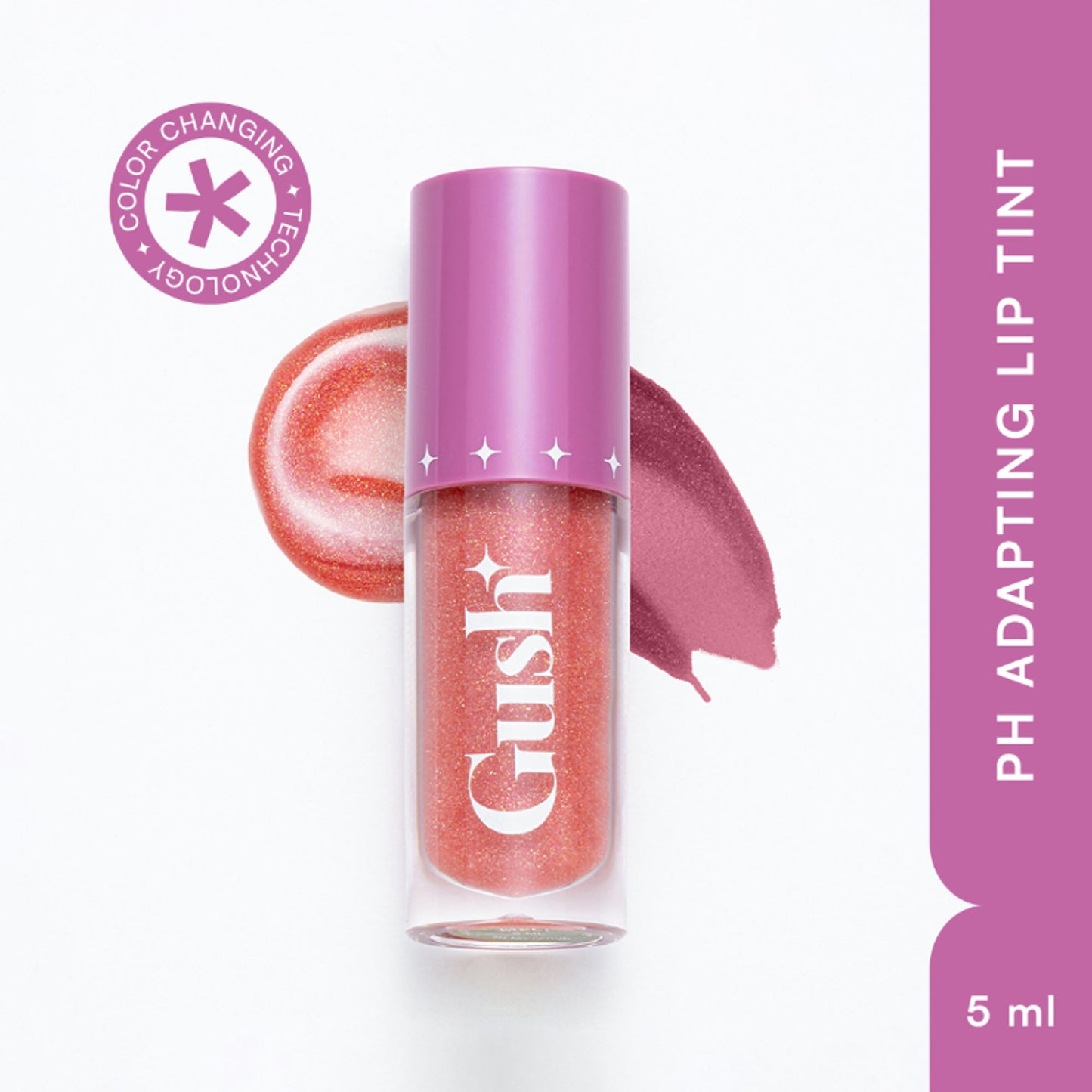 Gush Beauty pH-Inched Transformative Glossy Lip Tint - Honey Melt
