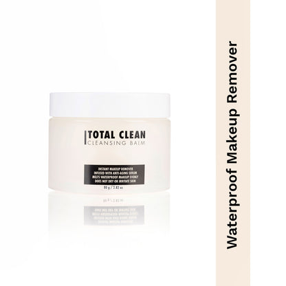 PAC Total Clean Cleansing Balm - Melts Waterproof Makeup Instantly, Non Drying & Non Irritating