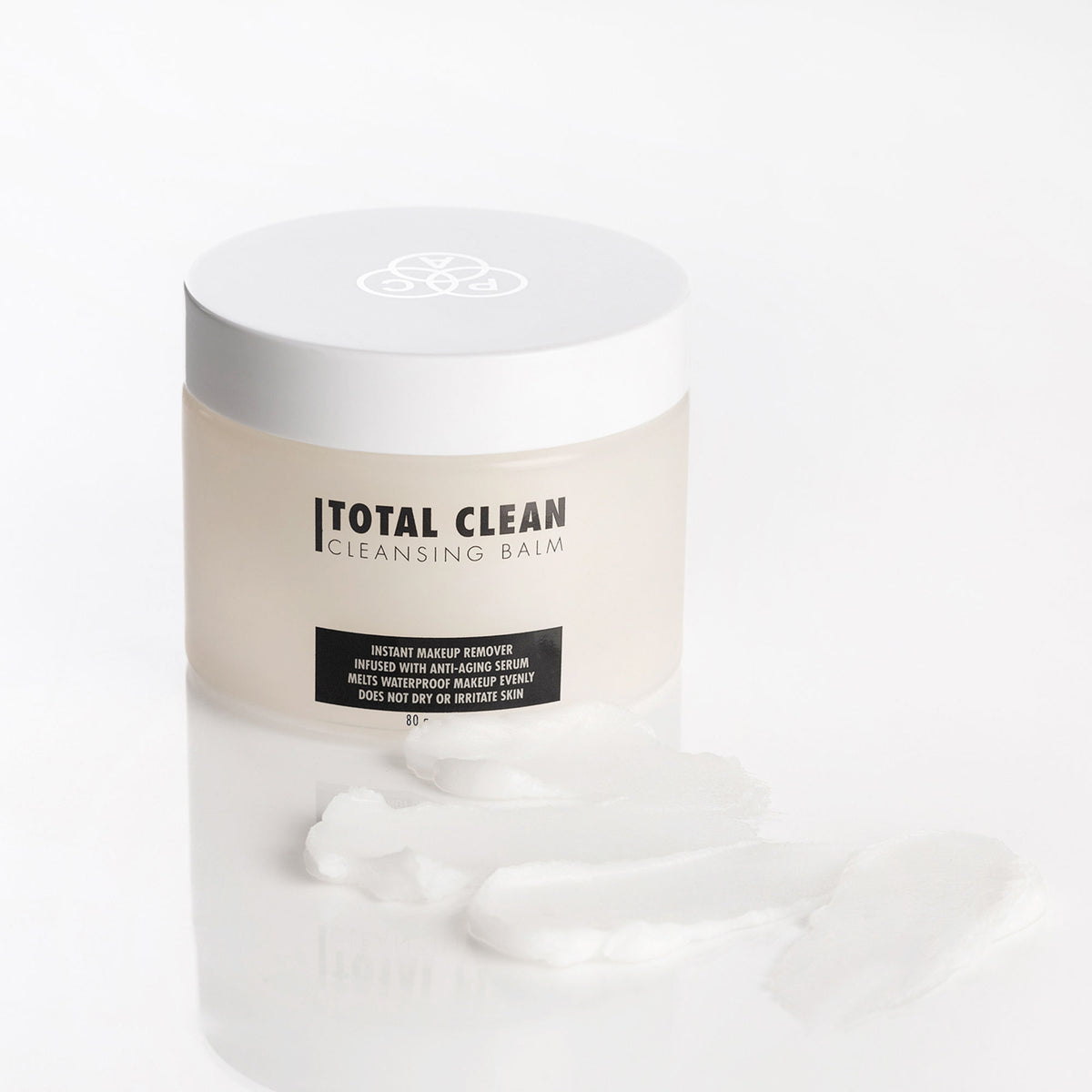 PAC Total Clean Cleansing Balm - Melts Waterproof Makeup Instantly, Non Drying & Non Irritating