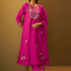 Dhiyona IE Women Floral Embroidered Thread Work Kurta With Trousers & With Dupatta