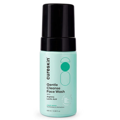 Cureskin Gentle Cleanse Brightening Face Wash With Lactic Acid AHA Foam
