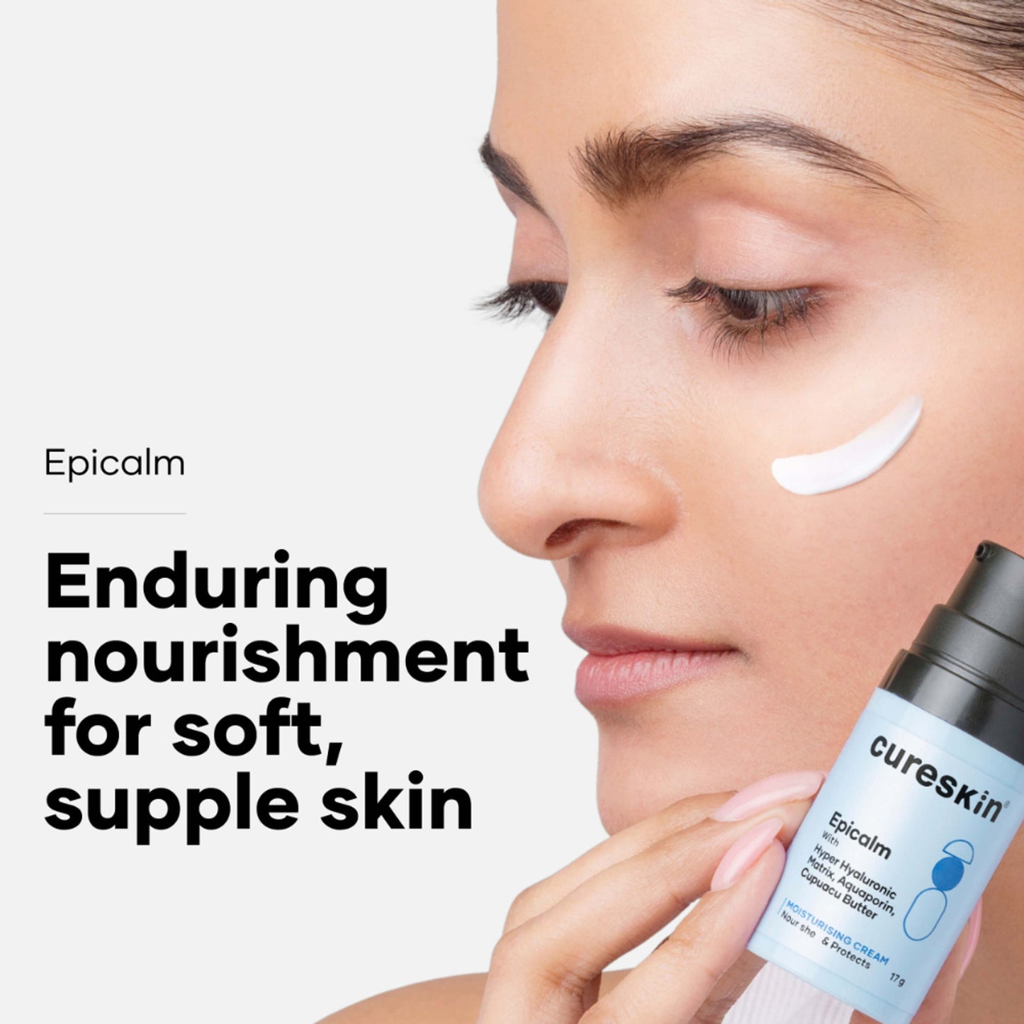 Cureskin Epicalm Moisturising Cream With Hyper Hyaluronic Matrix, Aquaporin And Cupuacu Butter