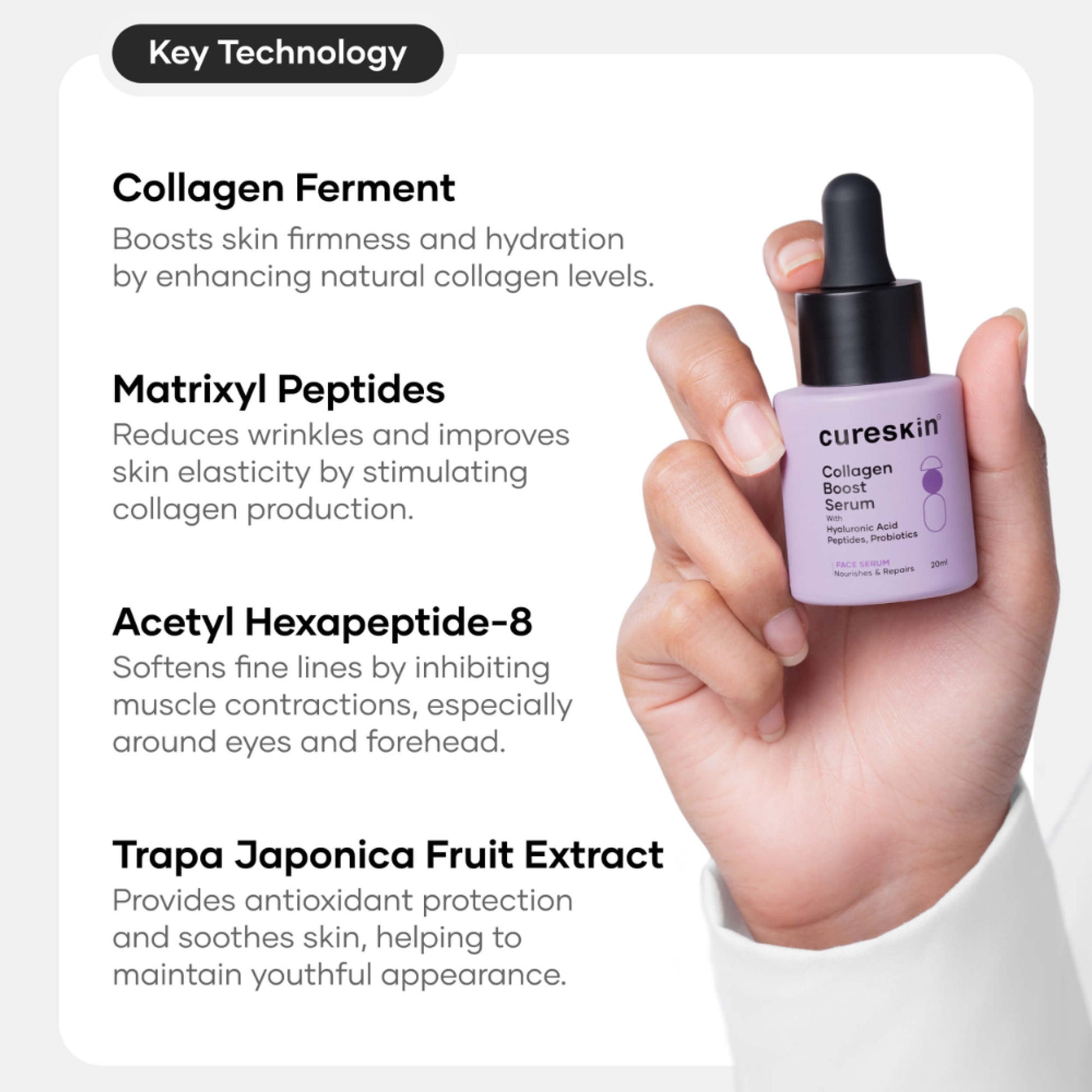 Cureskin Collagen Boost Hyaluronic Acid Serum