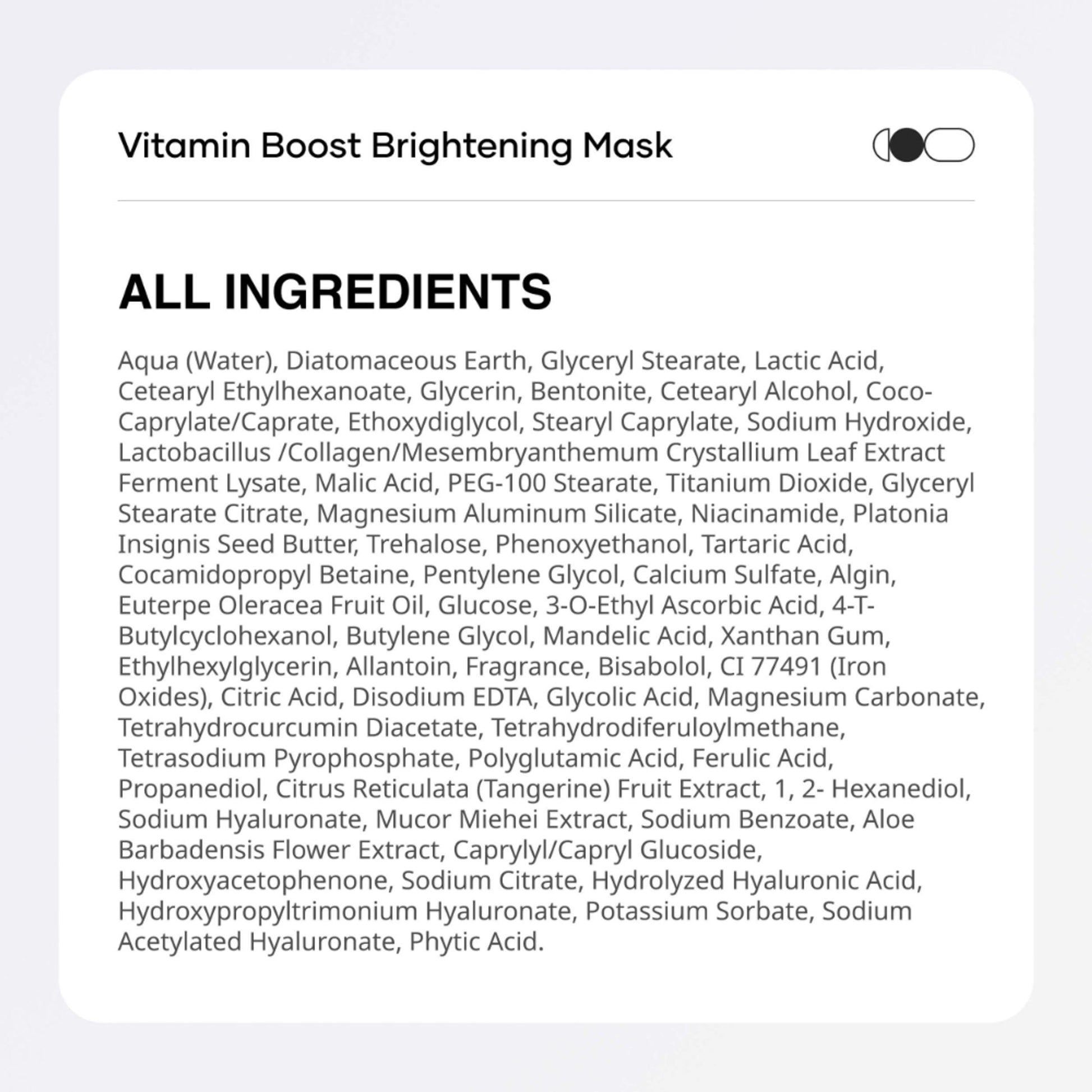 Cureskin Vitamin Boost Brightening Mask