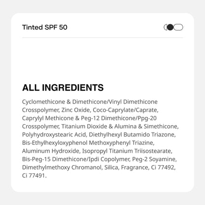 Cureskin Mineral Sunscreen Matte Finish Tinted SPF 50 PA++++ Broad Spectrum UVA, UVB & IR