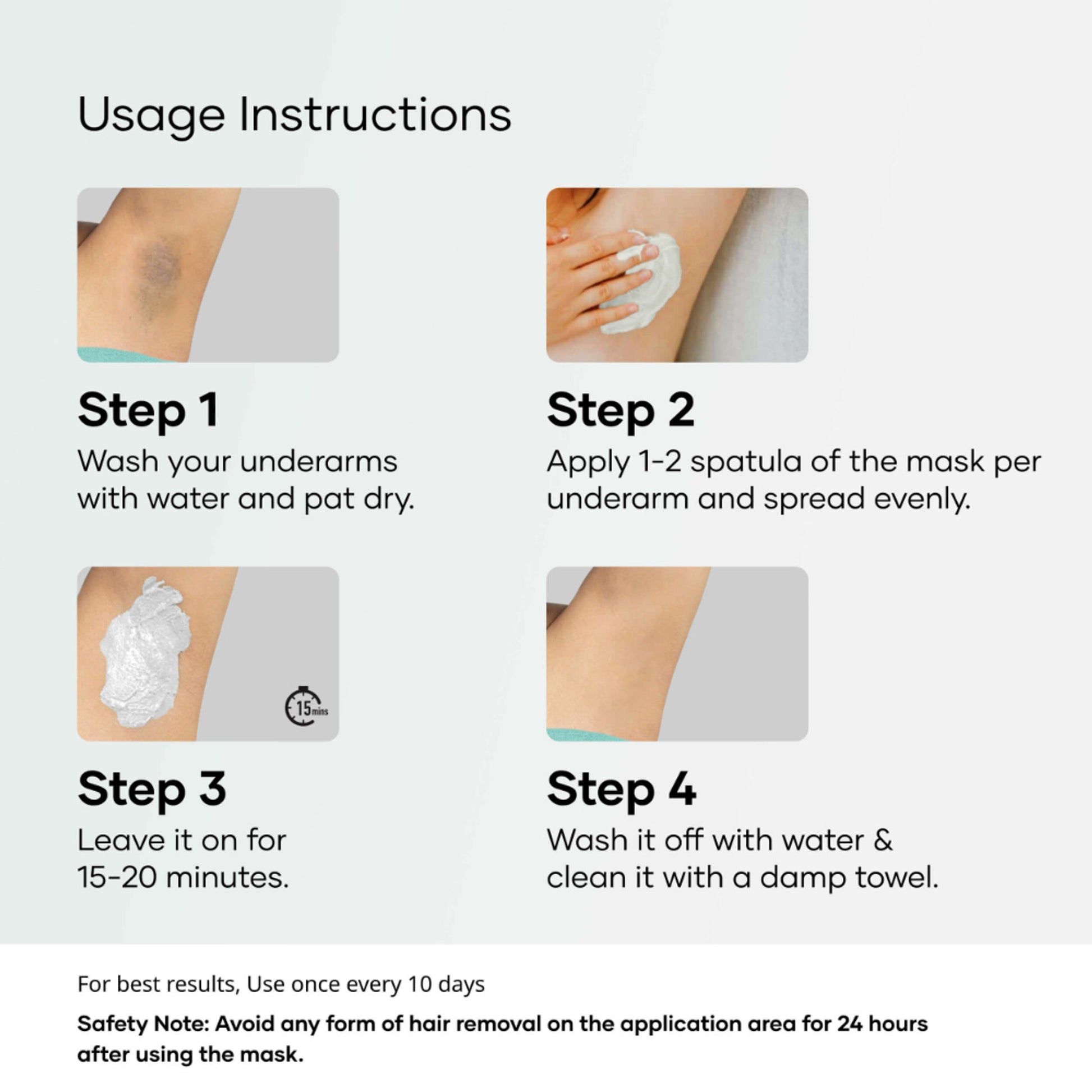 Cureskin Under Arm Brightening Cream Mask With Papaya & Sweet Orange