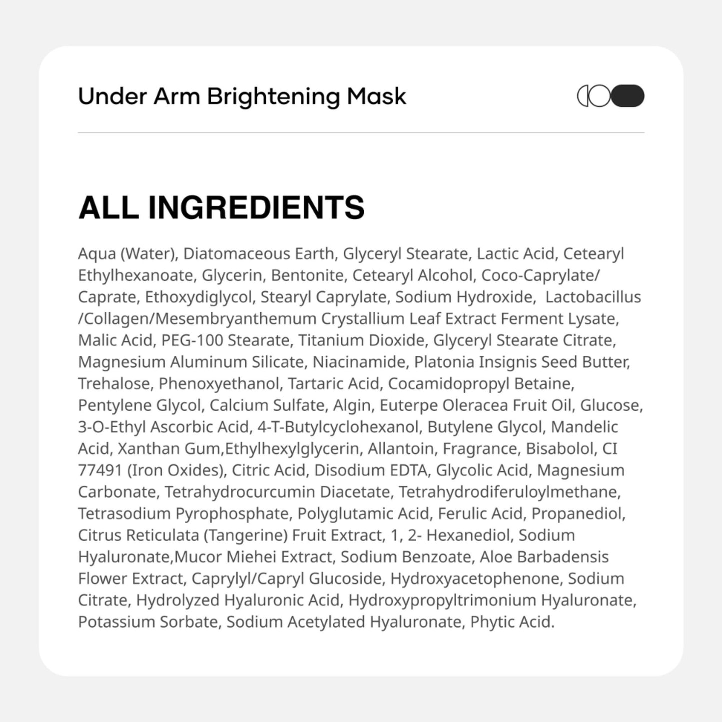 Cureskin Under Arm Brightening Cream Mask With Papaya & Sweet Orange