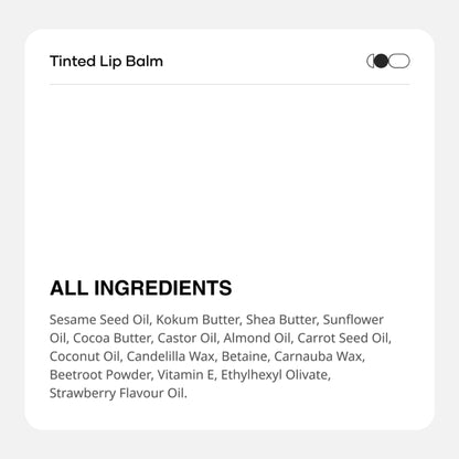 Cureskin Tinted Lip Balm With Beetroot, Carrot & Strawberry
