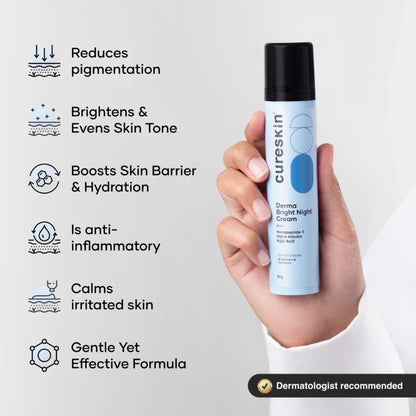 Cureskin Kojic Acid Face Cream Detan Night Cream