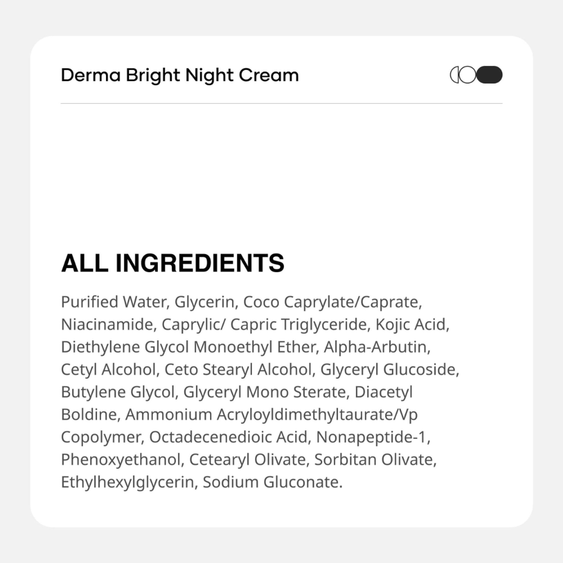 Cureskin Kojic Acid Face Cream Detan Night Cream