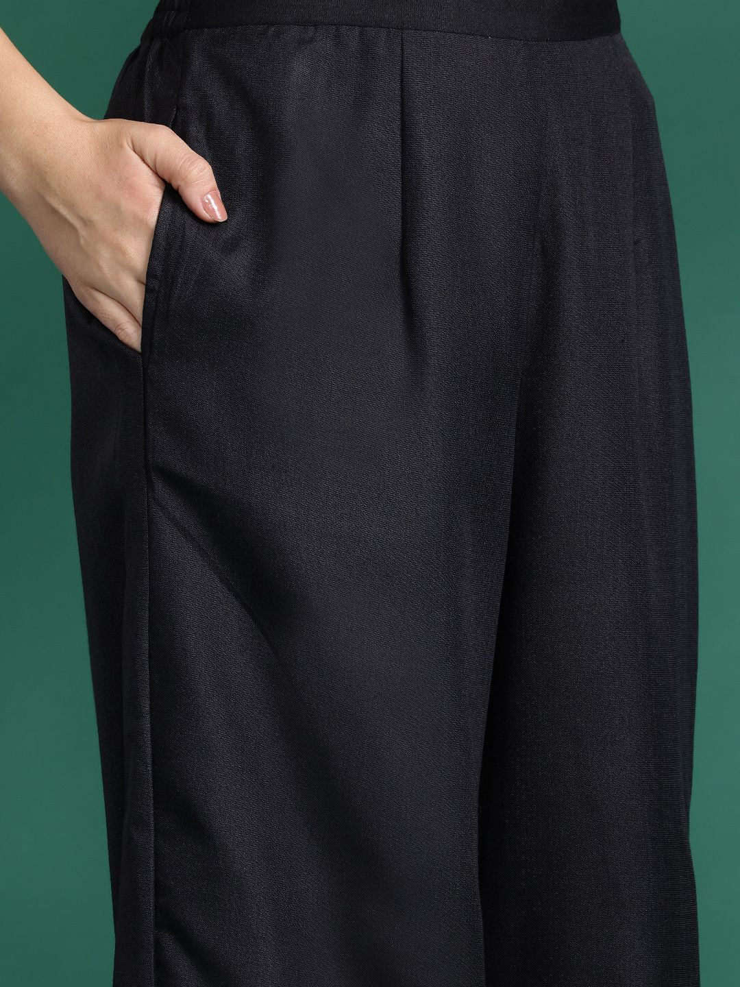Dhiyona IE Yoke Design Kurta With Palazzos & Dupatta