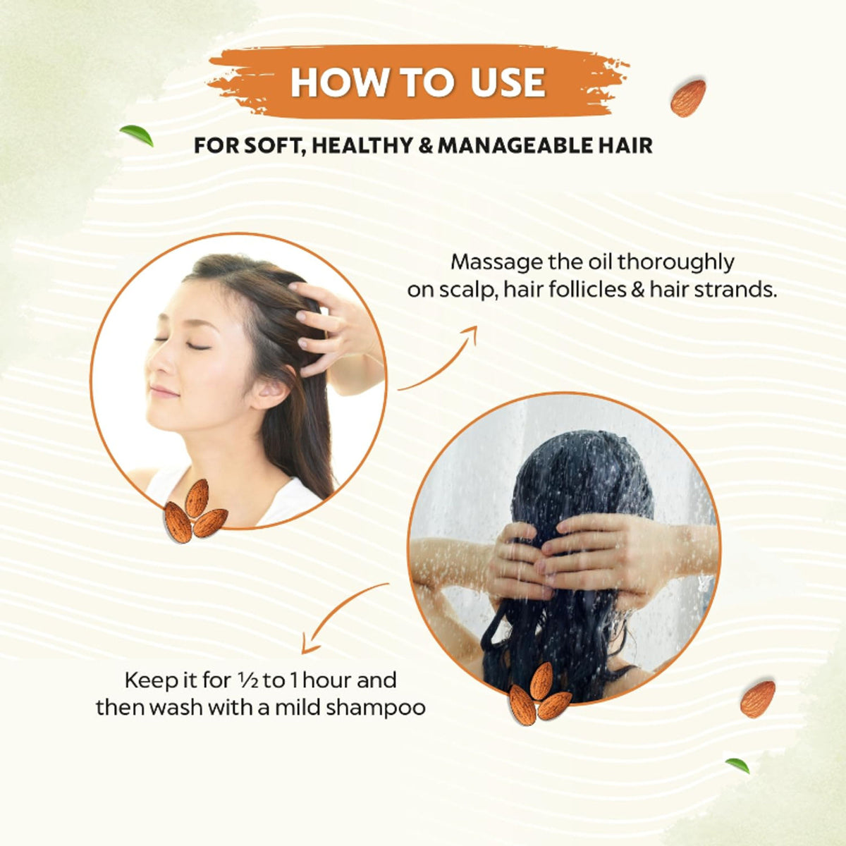Indus Valley Sweet Almond Oil Cold Pressed For Hair Growth & Skin Nourishment