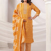 Indyancart IE Women Ethnic Motifs Printed Cotton Kurta with Trousers & Dupatta
