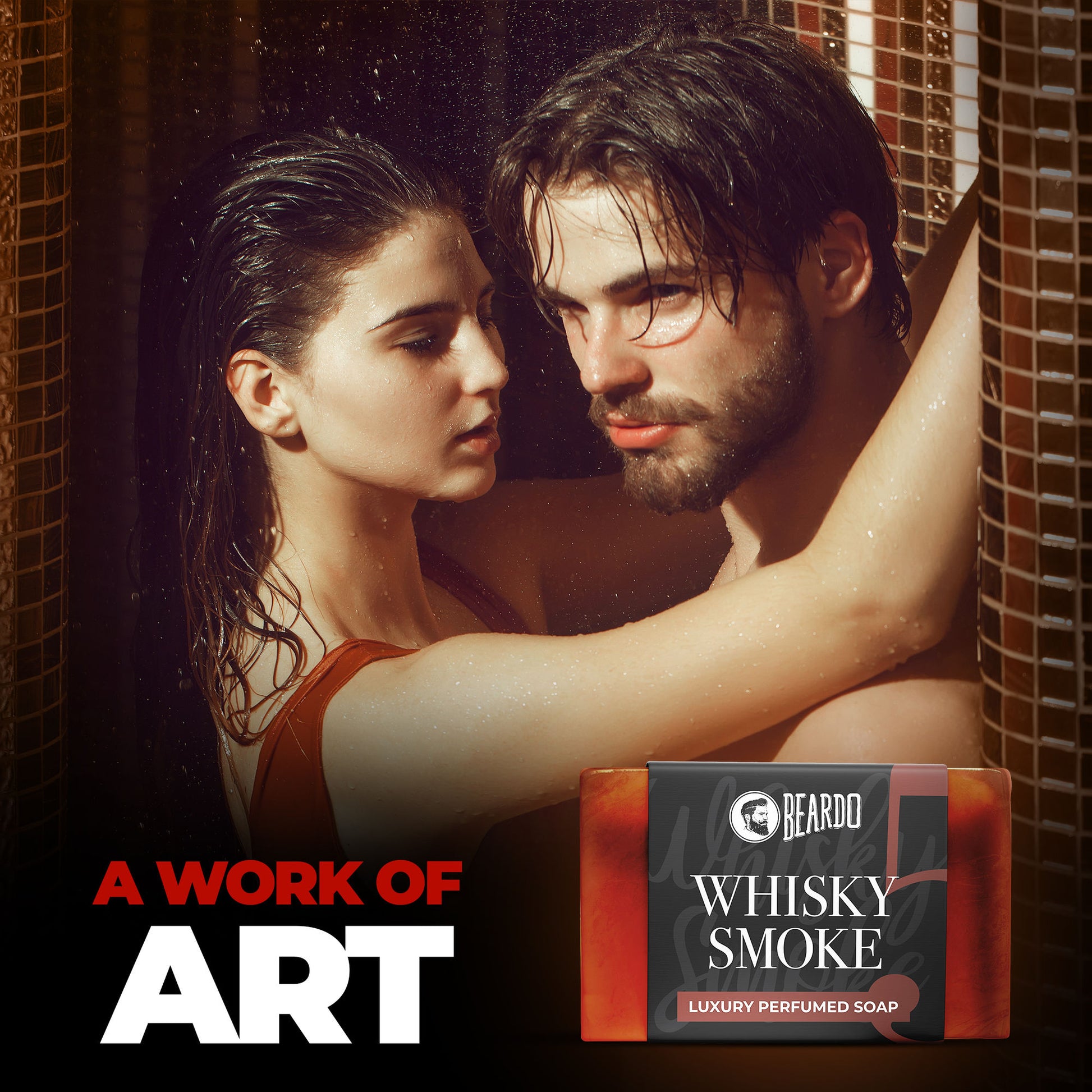 Beardo Whisky Smoke Perfumed Luxury Soap Crafted For Men