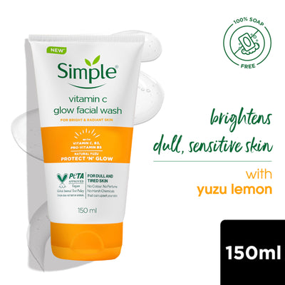 Simple Protect N Glow Vitamin C Facial Wash
