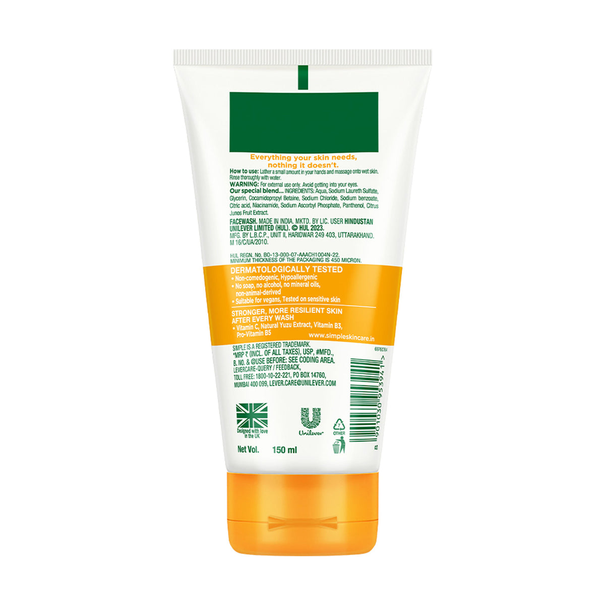 Simple Protect N Glow Vitamin C Facial Wash