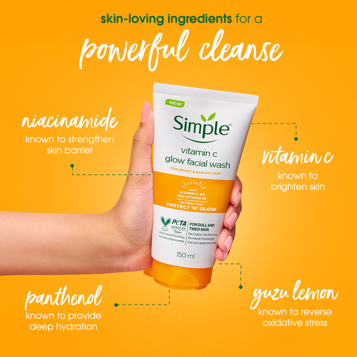 Simple Protect N Glow Vitamin C Facial Wash