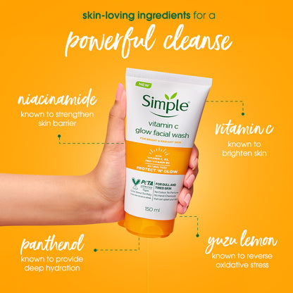 Simple Protect N Glow Vitamin C Facial Wash