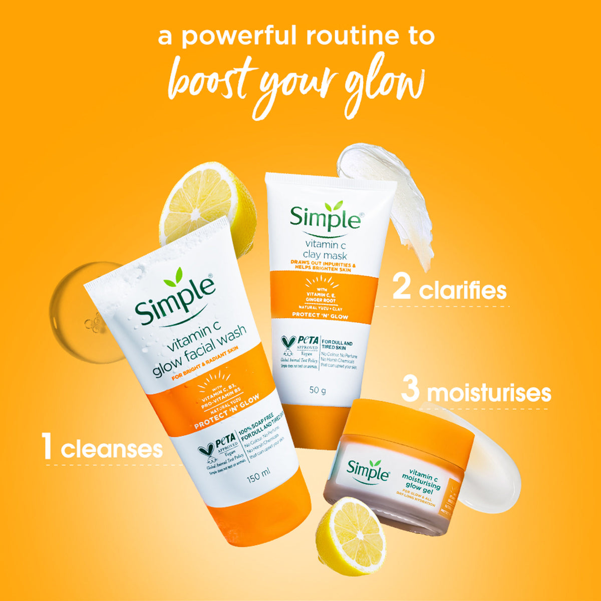 Simple Protect N Glow Vitamin C Facial Wash