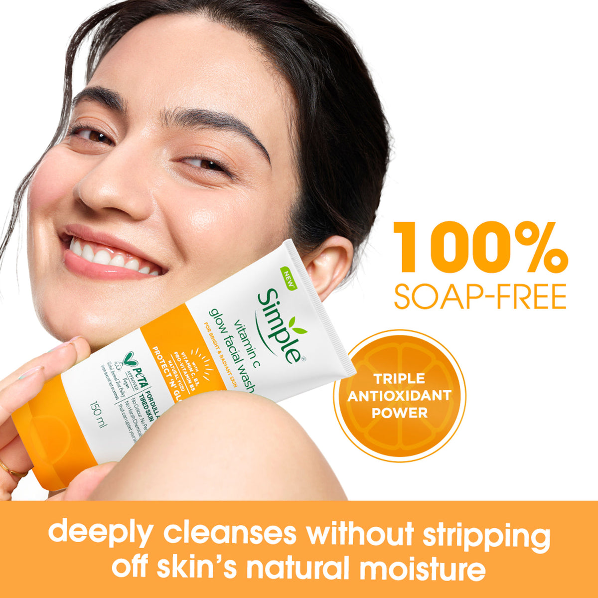 Simple Protect N Glow Vitamin C Facial Wash