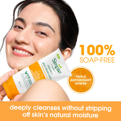 Simple Protect N Glow Vitamin C Facial Wash