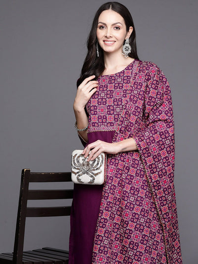 Dhiyona IE Women Yoke Design Regular Gotta Patti Kurta with Palazzos & With Dupatta