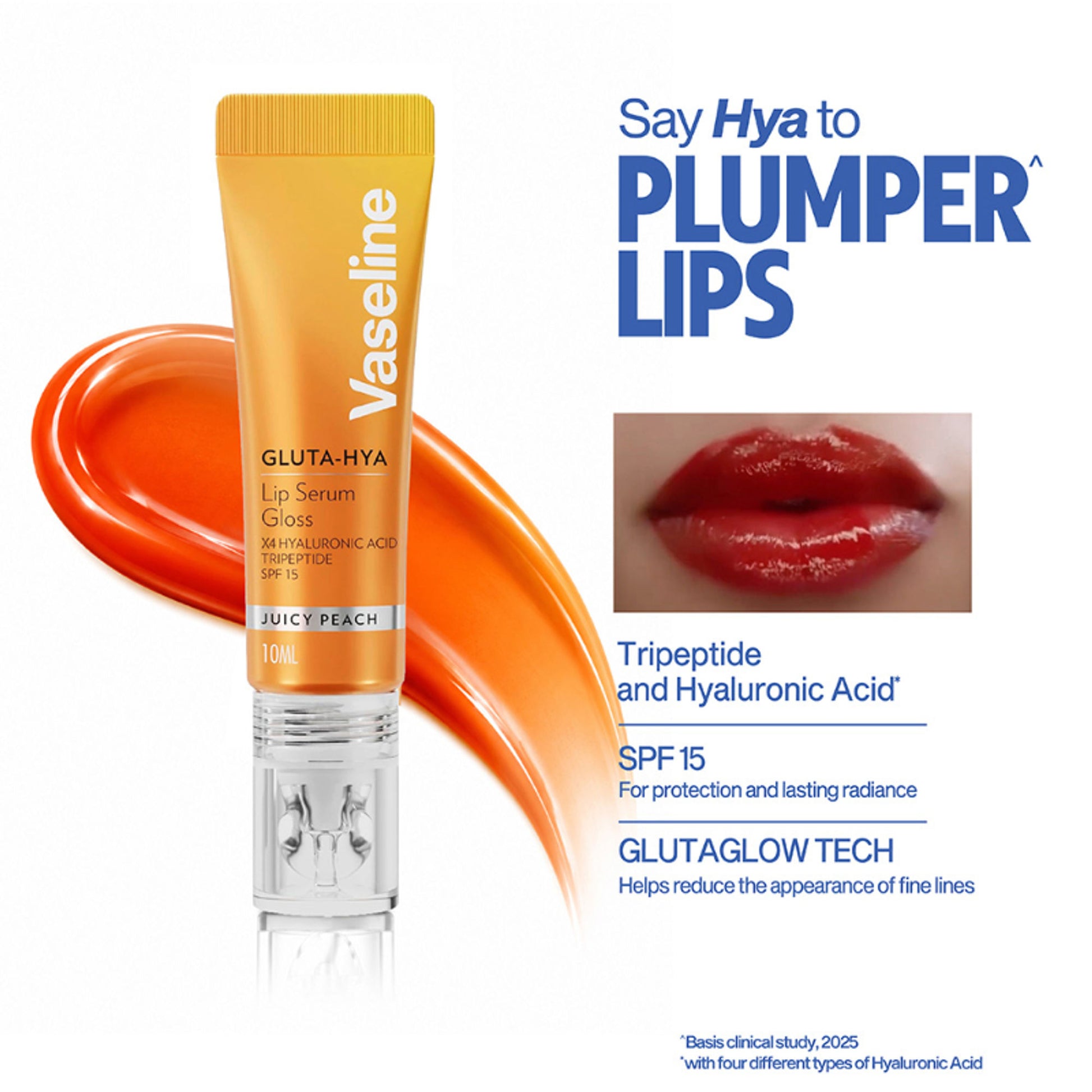 Vaseline Gluta-Hya Lip Gloss - Juicy Peach