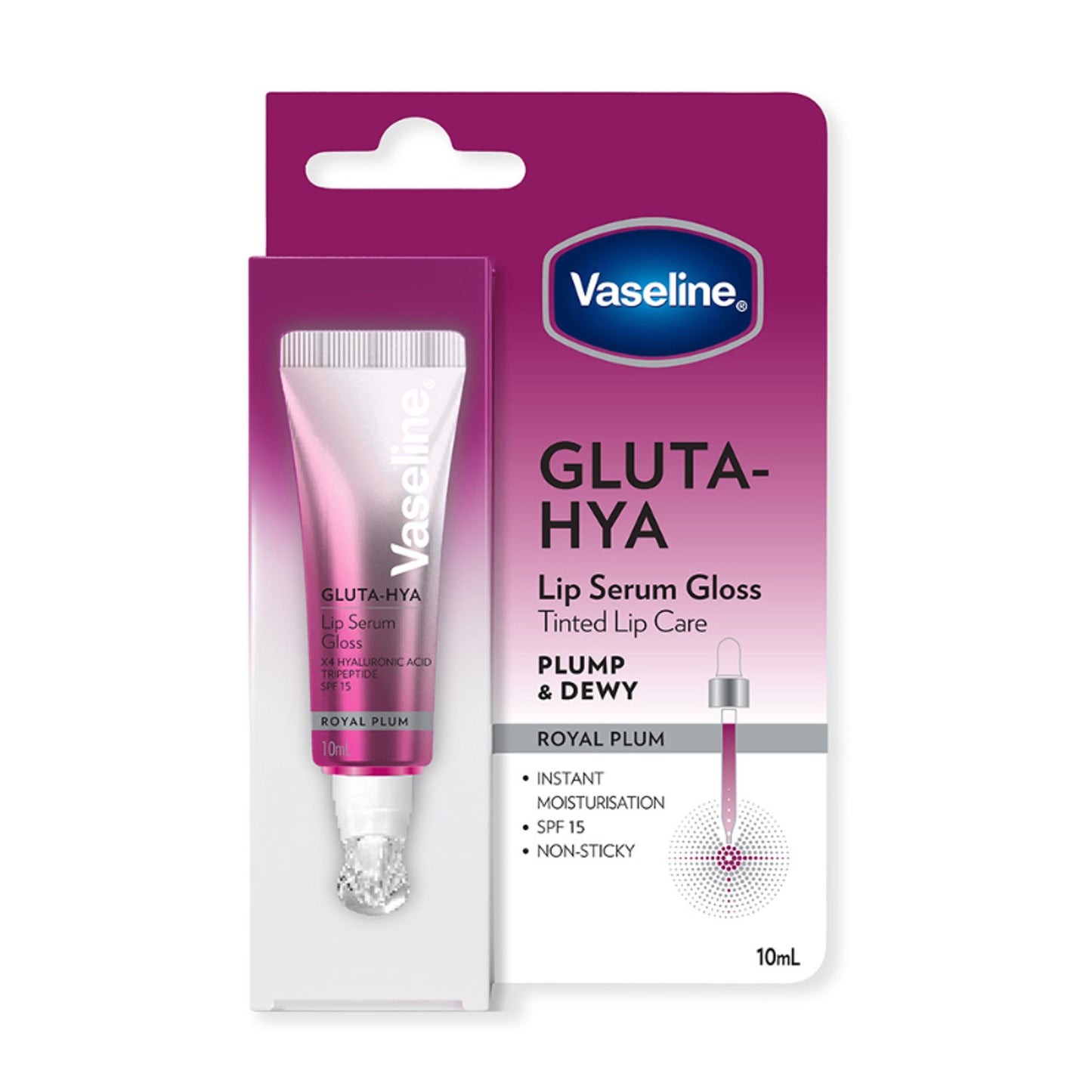 Vaseline Gluta-Hya Lip Gloss - Royal Plum