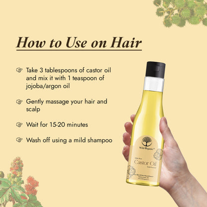 Wild Organic Castor Oil Pure And Natural