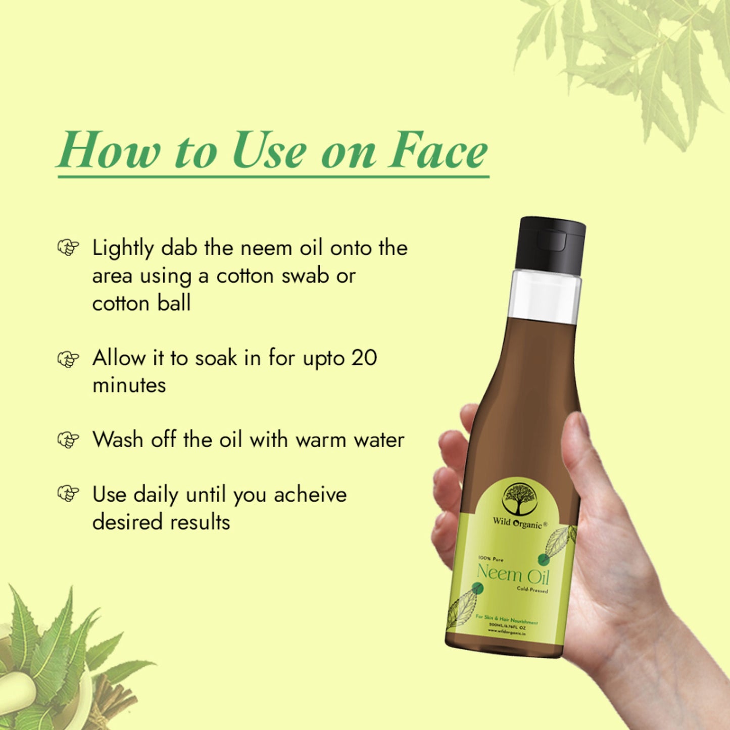 Wild Organic Neem Oil Pure And Natural