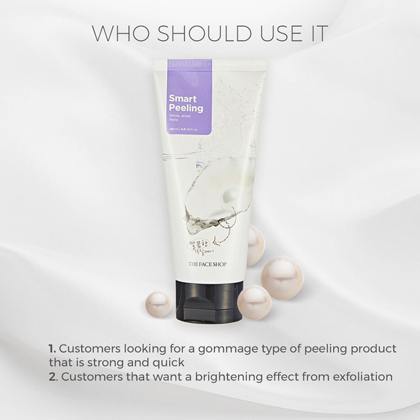 The Face Shop Smart Peeling White Jewel Perle - Brightening For Tan Removal