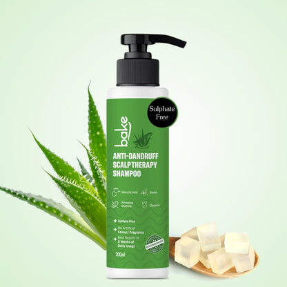 Bake 2% Salicylic Acid Anti Dandruff Scalp Therapy Shampoo For Dry & Frizzy Hair