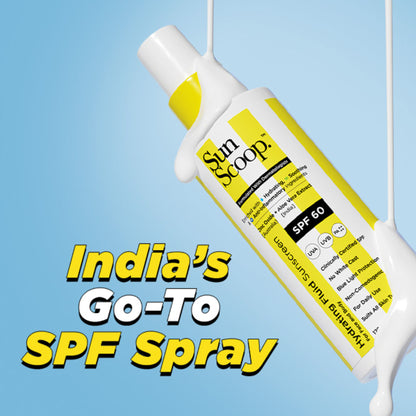 Sunscoop Hydrating Fluid Sunscreen for Face and Body SPF 60 PA++++ In-Vivo Tested Cooling Sensation