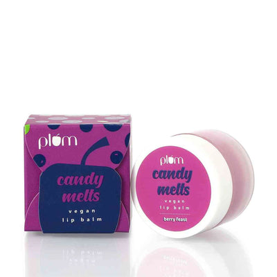 Plum Candy Melts Vegan Lip Balm - Red Velvet Love - Berry Feast