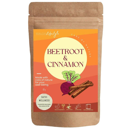 Satvi Wellness Beetroot Cinnamon Tea Bags | Herbal Tea