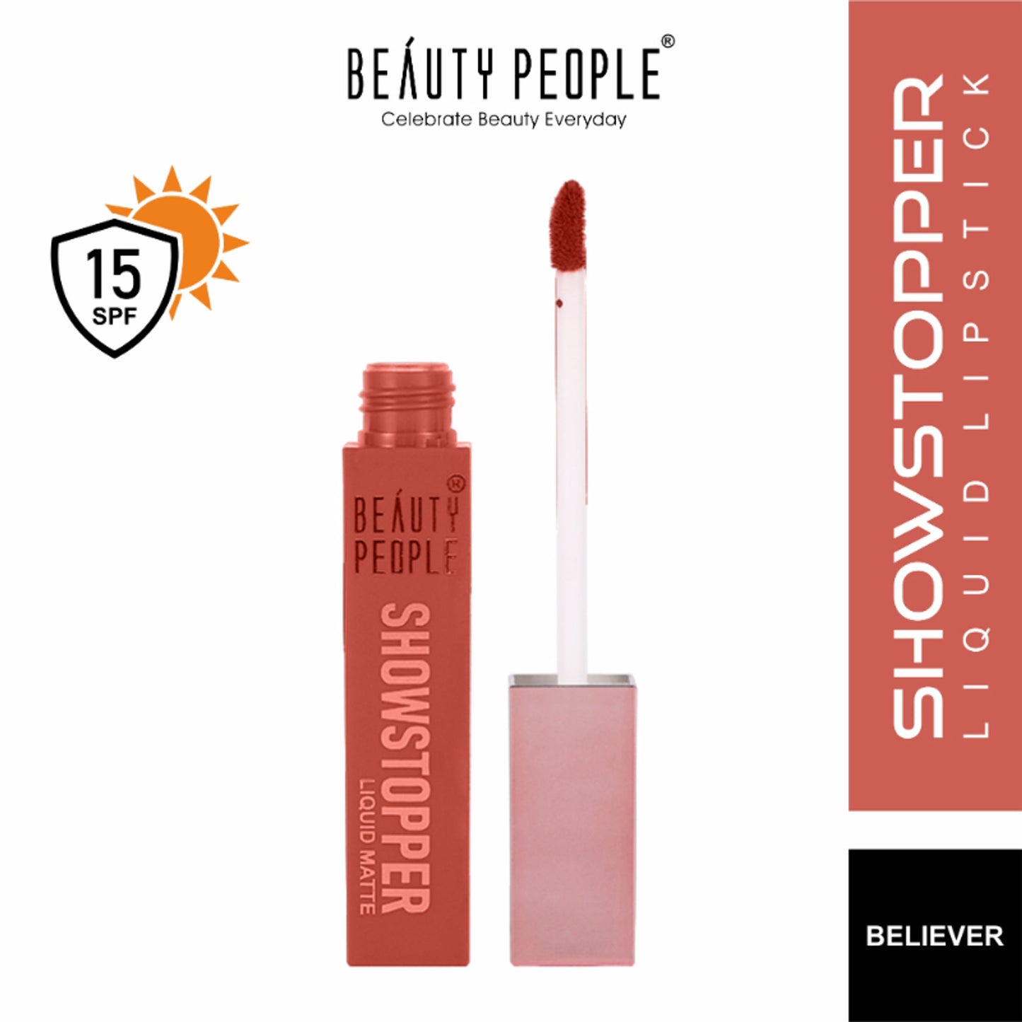 Beauty People Showstopper Liquid Lip Color With SPF 15 & Vitamin E - Believer